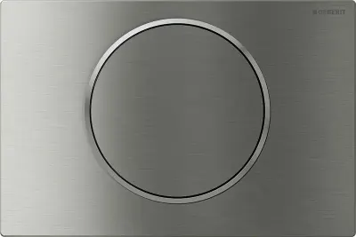Clapeta actionare rezervor wc, otel inox periat lucios, spalare start-stop, Geberit Sigma10