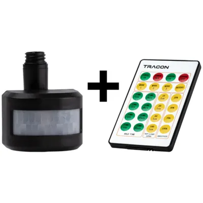 Set Modul Detector de Miscare pentru Proiectoare si Telecomanda Tracon 10-200W IP54