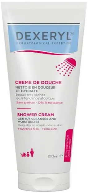 Dexeryl Cremă de duș pentru piele uscată și atopică, 200 ml