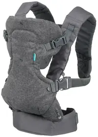 Marsupiu ergonomic pentru bebeluși Infantino 4 în 1 - Flip, Gri