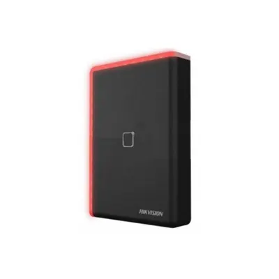 Cititor card Hikvision DS-K1108AE, citeste carduri EM 125 KHz, distanta citire: ≤ 50 mm, comunicare: RS-485, Wiegand (W26, W34)