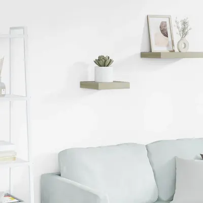 vidaXL Raft de perete suspendat, stejar, 23x23,5x3,8 cm, MDF