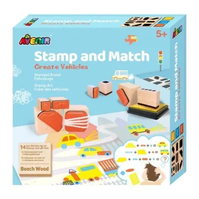 Set creativ cu stampile - Vehicule