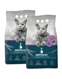 ARISTOCAT Bentonite Plus nisip litiera pisici, din bentonita cu miros lavanda 15 l (2 x 5 l)