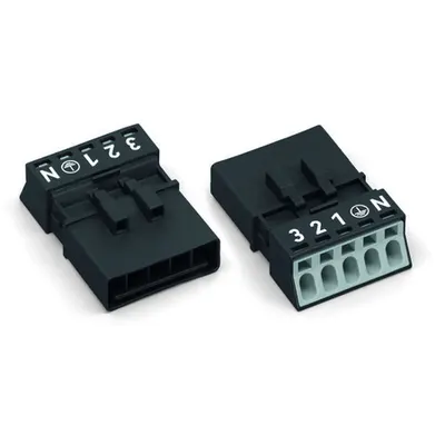 Plug; 5-pole; 1,50 mm²; white