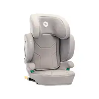 Scaun auto pentru copii Lorelli Growgo Grey cu isofix, pliabil, protectii laterale extensibile, tetiera reglabila, 100-150 cm, 3-12 ani