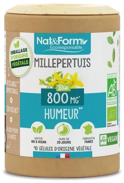 Sunătoare bio, 90 capsule, Nat&Form