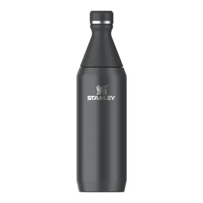 Sticlă termică neagră din oțel inoxidabil 600 ml All Day Slim Bottle Black – Stanley