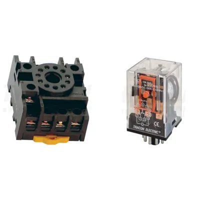 Pachet Soclu Releu PF11-3A si Releu Industrial RM11 12AC