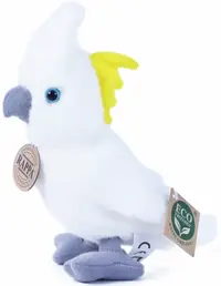 Jucărie de pluș Rappa Eco Friends - Kakadu alb, 18 cm