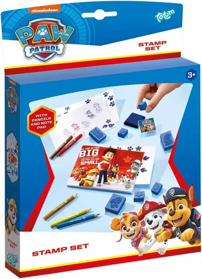 Set creativ Totum Paw Patrol - Cu ștampile și creioane
