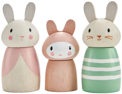 Figurine din lemn Tender Leaf Toys - Bunny Family