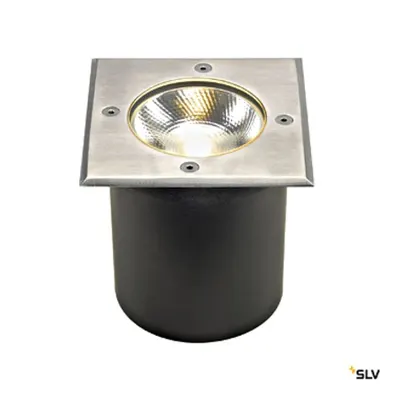 ROCCI incastrat podea, 6W, 3000K, IP67, patrat, Inox