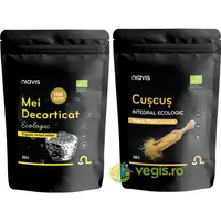 Pachet Mei Decorticat fara Gluten Ecologic/Bio 500g + Cus Cus Integral Ecologic/Bio 500g