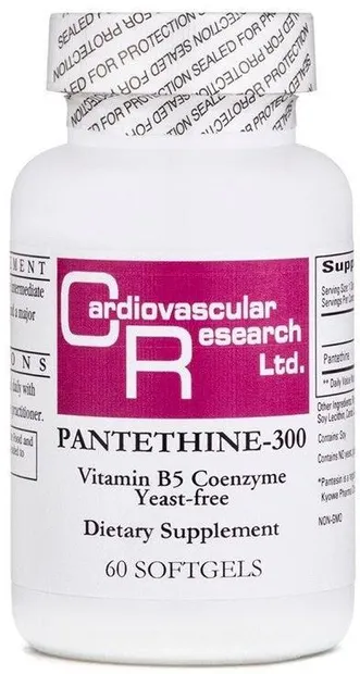 Pantethine-300, 300 mg, 60 софтгел capsules , Ecological Formulas