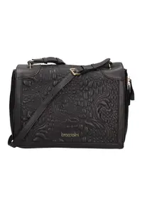 Geanta crossbody din piele ecologica - Negru