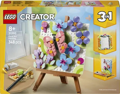 Constructor LEGO Creator 3 în 1 - Pictură cu decor floral(31390)