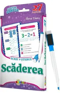 Scaderea. Scrie si sterge. 27 de cartonase