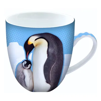 Cană din ceramică, Deluxebase, imprimeu pinguin, 440 ml, colecția Animug