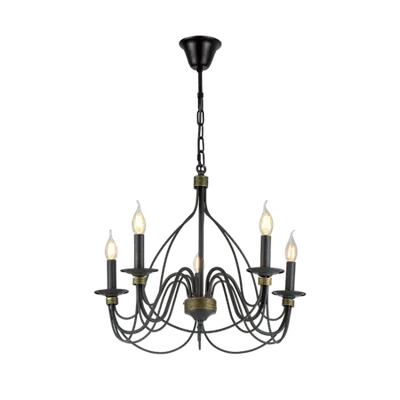 Candelabru Mariel 5xe14 D60xh46 Gri/auriu