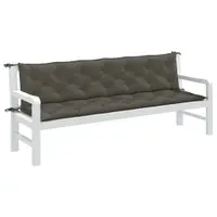 vidaXL Pernă bancă de grădină 2buc melanj gri închis 200x50x7cm textil