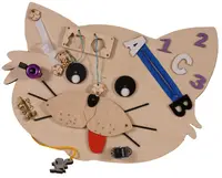 Tablă de lemn Montessori - Moni Toys - Pisică