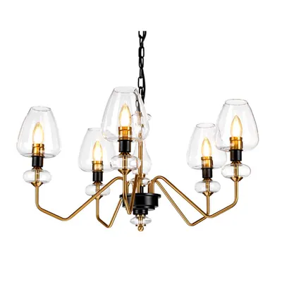 Corp de iluminat suspendat, lustra Armand 5 Light Chandelier – Aged Brass