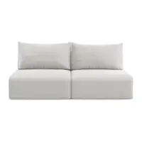 Canapea gri deschis extensibilă/cu spațiu de depozitare cu tapițerie din catifea 216 cm Kalena – Makamii