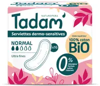 Absorbante BIO hipoalergenice Ultra Normal, 16 bucati, Tadam