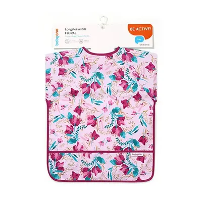Baveta Baby Ono cu maneca lunga model floral