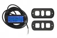 Girofar (albastru, 12 24V, LED, LED, 21W, montare rigida, 2-puncte montare, numar programe: 1, directional; pentru montare pe suprafete verticale; fara sincronizare; fir 3m)