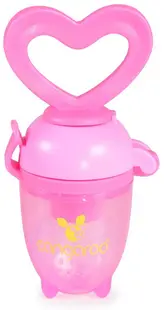 Suzeta pentru mancare moale Cangaroo Love, roz