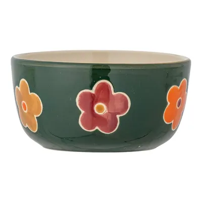 Bol pentru copii verde închis din gresie ø 12 cm Addy – Bloomingville Mini