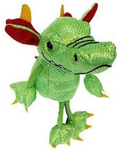 Păpușă de teatru de păpuși de deget The Puppet Company - Dragon verde