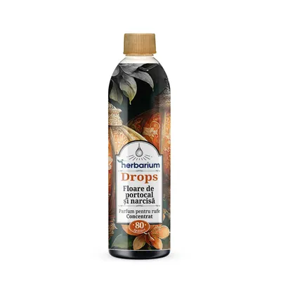 Parfum concentrat pentru rufe Herbarium Drops Floare de portocal Narcisa 200 ml