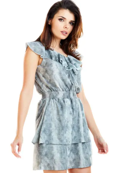 Rochie mini dama Dechtenddydd A272 gri - Gri