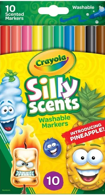 Carioci Crayola Silly Scents - 10 culori aromate