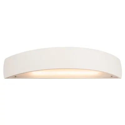 Corp iluminat de perete, aplica, PLASTRA lumina de perete, cu LED-uri, 3000K, curbat, sus / jos, ipsos alb, contra orbirii