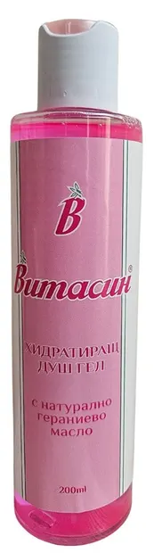 Vitassin Gel de duș cu ulei de geraniu, 200 ml