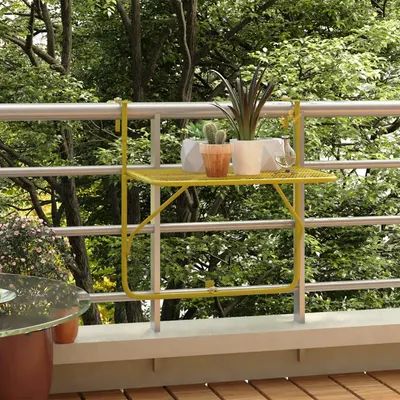 Gossi masa de balcon, auriu, 60x40 cm, otel