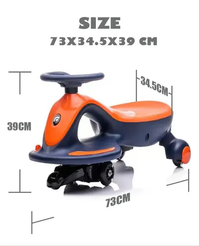 Vehicul electric tip PlasmaCar pentru copii Nichiduta, design sportiv fara pedale, volan ergonomic, cu baterie reincarcabila de 6V4.5AH, dimensiune 73 x 34.5 x 39 cm, pinkpurple