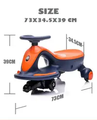 Vehicul electric tip PlasmaCar pentru copii Nichiduta, design sportiv fara pedale, volan ergonomic, cu baterie reincarcabila de 6V4.5AH, dimensiune 73 x 34.5 x 39 cm, pinkpurple