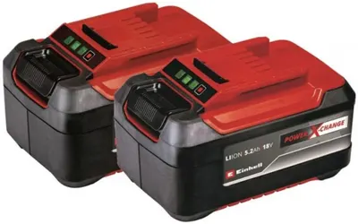 Set Acumulatori Einhell - Power X-Change 18 V, 5.2 Ah Plus, 2 bucăți
