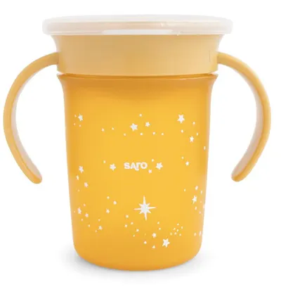Cana anti-scurgere Saro - Amazing Cup, 225 ml, Mustard