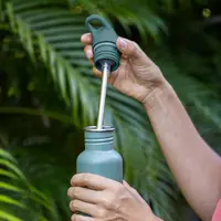 Sticla din otel pentru copii Klean Kanteen Kid Classic Narrow 355 ml cu capac sport flip Leaping Unicorns