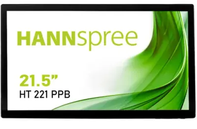 Monitor VA LED HANNSpree HT221PPB, Full HD (1920 x 1080), VGA, HDMI, DisplayPort, Boxe, Touchscreen (Negru)