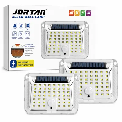Set 2 x Lampa solara 90 LED Jortan, senzor de miscare
