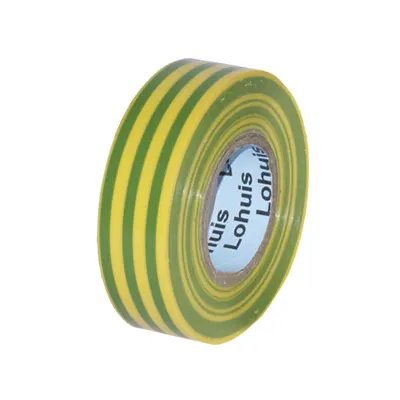 Banda A¸ PVC 19 M (0,15mm x 19mm) Verde-Galben