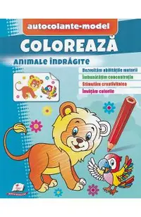 Coloreaza animale indragite. Autocolante model