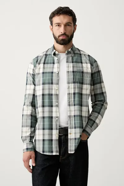 Barbour cămașă pentru bărbați din bumbac Rawley